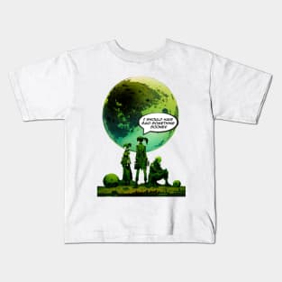 Peace on Earth No. 5: Goodwill Toward Humans "I Should Have Said Something Sooner" Kids T-Shirt